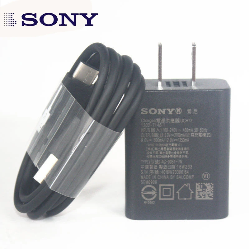 Original Sony UCH12 QC3.0 US Charger with Type C UCB20 Cable For Sony Xperia XZ XZP XZS XC XP Z4 Z5P
Original Sony UCH12 QC3.0 US Charger with Type C UCB20 Cable For Sony Xperia XZ XZP XZS XC XP Z4 Z5P