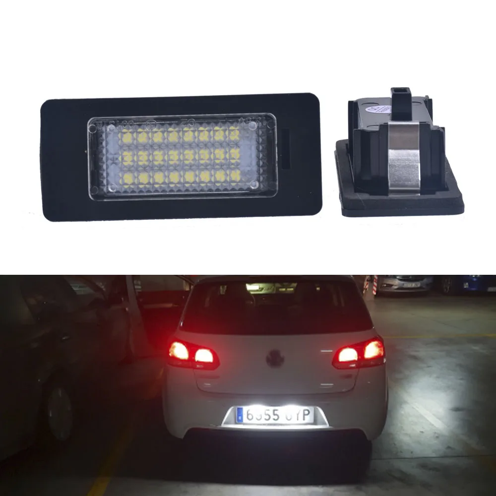 2Pcs 24SMD Car LED Number License Plate Lights for VW Golf 6/7 Variant Passat B6/B7 Variant Jetta MK6 Sharan Touran Touareg
2Pcs 24SMD Car LED Number License Plate Lights for VW Golf 6/7 Variant Passat B6/B7 Variant Jetta MK6 Sharan Touran Touareg