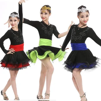 Girls long sleeve Latin Tassels Jazz Sequined dancing dress Kids show Ballroom Stage Skating Dancewear Costumes Outfis Dress
Girls long sleeve Latin Tassels Jazz Sequined dancing dress Kids show Ballroom Stage Skating Dancewear Costumes Outfis Dress