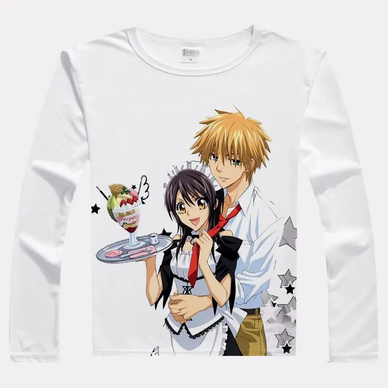Kaichou wa Maid sama Print T-shirts Misaki Ayuzawa Long Sleeve Casual Tops Usui takumi Unisex Spring Autumn Tees T Shirts
Kaichou wa Maid sama Print T-shirts Misaki Ayuzawa Long Sleeve Casual Tops Usui takumi Unisex Spring Autumn Tees T Shirts