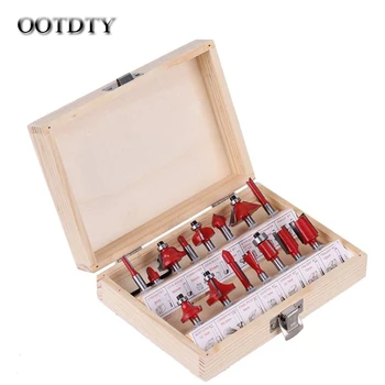 OOTDTY 15 Pcs 1/4 Inch Shank Tungsten Carbide Router Bit Woodworking Milling Cutter Set
OOTDTY 15 Pcs 1/4 Inch Shank Tungsten Carbide Router Bit Woodworking Milling Cutter Set