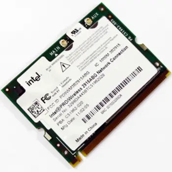 Wireless Adapter Card for Intel PRO/Wireless WM3B2915ABG 2915abg 2915 a/b/g Mini PCI Wireless Card For HP 373829-001
Wireless Adapter Card for Intel PRO/Wireless WM3B2915ABG 2915abg 2915 a/b/g Mini PCI Wireless Card For HP 373829-001