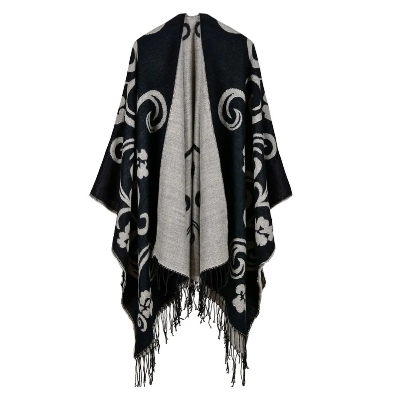 Thickening Printing Warm Oversize Women's Cashmere Imitation Wool Scarf Travel Poncho Cape Poncho Blanket Cloak Wrap Shawl Coat
Thickening Printing Warm Oversize Women's Cashmere Imitation Wool Scarf Travel Poncho Cape Poncho Blanket Cloak Wrap Shawl Coat