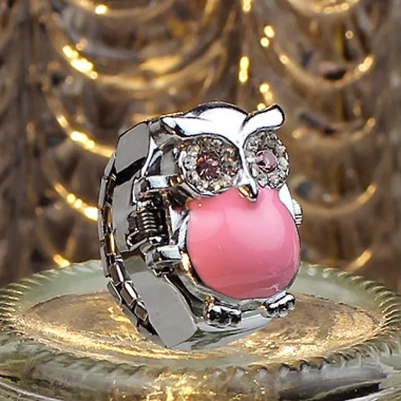New Hot Creative Fashion Retro Owl Finger Watch Clamshell Ring Watch relogio feminino Women Clocks Quartz Wrist Analog hours B30
New Hot Creative Fashion Retro Owl Finger Watch Clamshell Ring Watch relogio feminino Women Clocks Quartz Wrist Analog hours B30