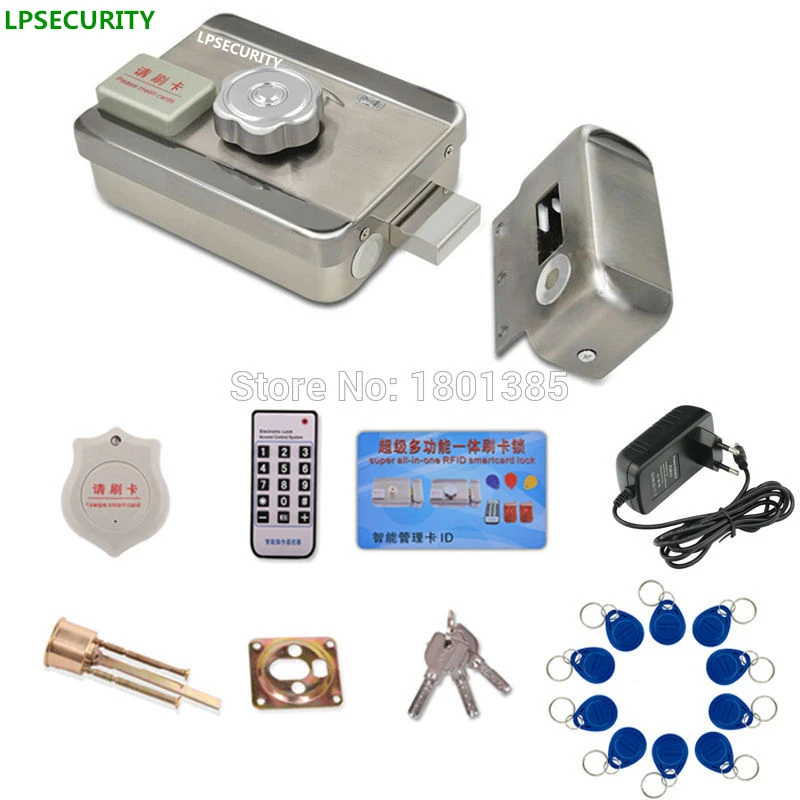 LPSECURITY Intercom RFID Access Control System gate Door lock kit+ Electric gate Lock 10 ID tag chips+Power adapter(optional)
LPSECURITY Intercom RFID Access Control System gate Door lock kit+ Electric gate Lock 10 ID tag chips+Power adapter(optional)