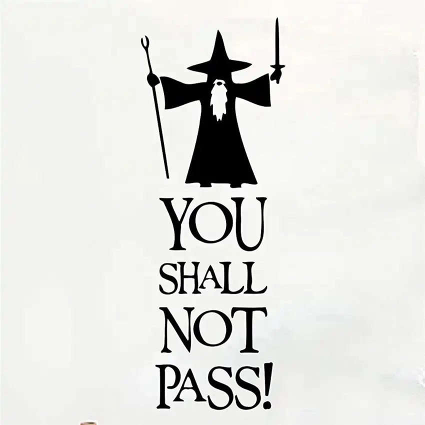 Lord Of The Rings Vinyl Wall Decals Stickers Vinyl Murals Art