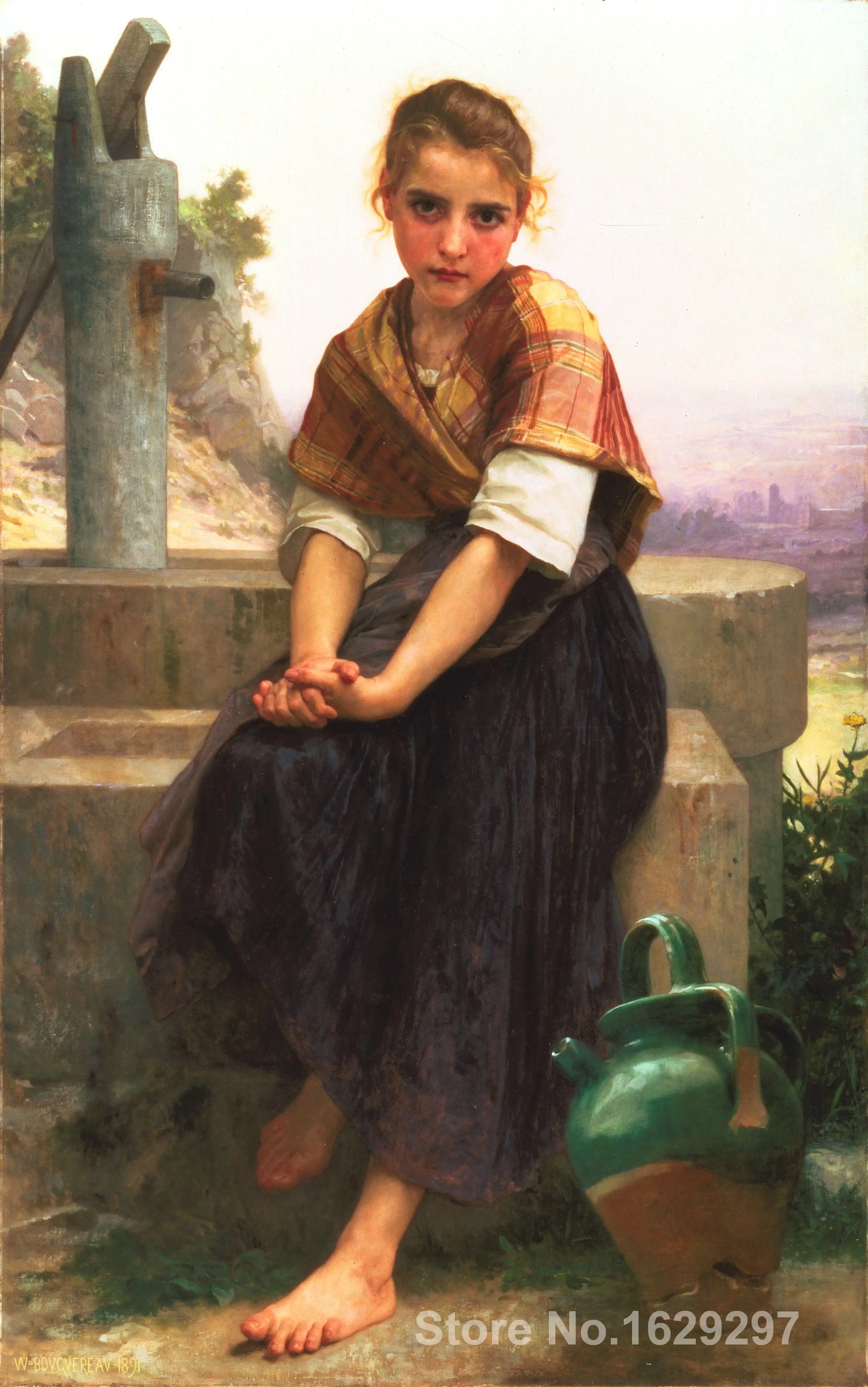 The Broken Pitcher Paintings by William Adolphe Bouguereau impressionist art High quality Hand painted
The Broken Pitcher Paintings by William Adolphe Bouguereau impressionist art High quality Hand painted