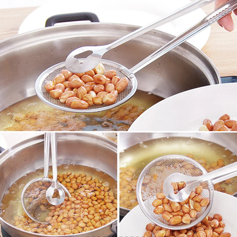 Hot Sale 1PC Food Tong Stainless Steel Multifunction Screen pack spoon Practical High Quality Colander Fry Kitchen Accessories
Hot Sale 1PC Food Tong Stainless Steel Multifunction Screen pack spoon Practical High Quality Colander Fry Kitchen Accessories