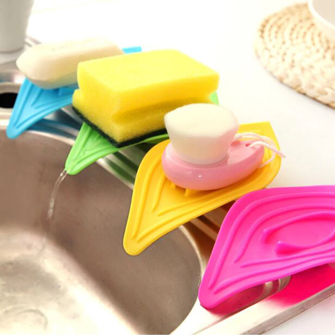 Kitchen Drying Racks Sponge Storage Holder Antiskid Drian Board Sink Drain Slip Ring Leaves Soap Box Shelving Bathing Accessory
Kitchen Drying Racks Sponge Storage Holder Antiskid Drian Board Sink Drain Slip Ring Leaves Soap Box Shelving Bathing Accessory