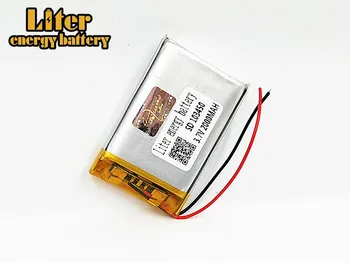 1/2/4Pcs 103450 3.7V 2000MAH lipo polymer lithium rechargeable battery for MP3 GPS navigator DVD recorder headset e-book camera
1/2/4Pcs 103450 3.7V 2000MAH lipo polymer lithium rechargeable battery for MP3 GPS navigator DVD recorder headset e-book camera