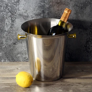 Luxury continental wine ice bucket Thick stainless steel champagne Home ice bucket
Luxury continental wine ice bucket Thick stainless steel champagne Home ice bucket