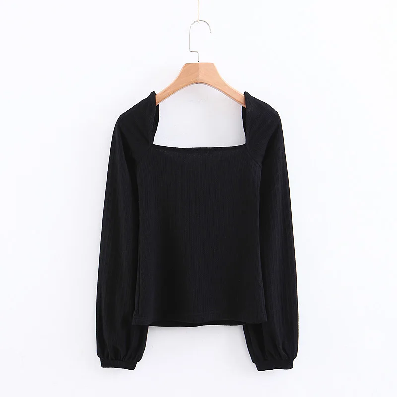 BBWM WOMAN Black Knitted Strip Elastic Sweater Retro Fashion Short Knitwear Long Sleeve Casual Women O-Neck Pullovers
BBWM WOMAN Black Knitted Strip Elastic Sweater Retro Fashion Short Knitwear Long Sleeve Casual Women O-Neck Pullovers