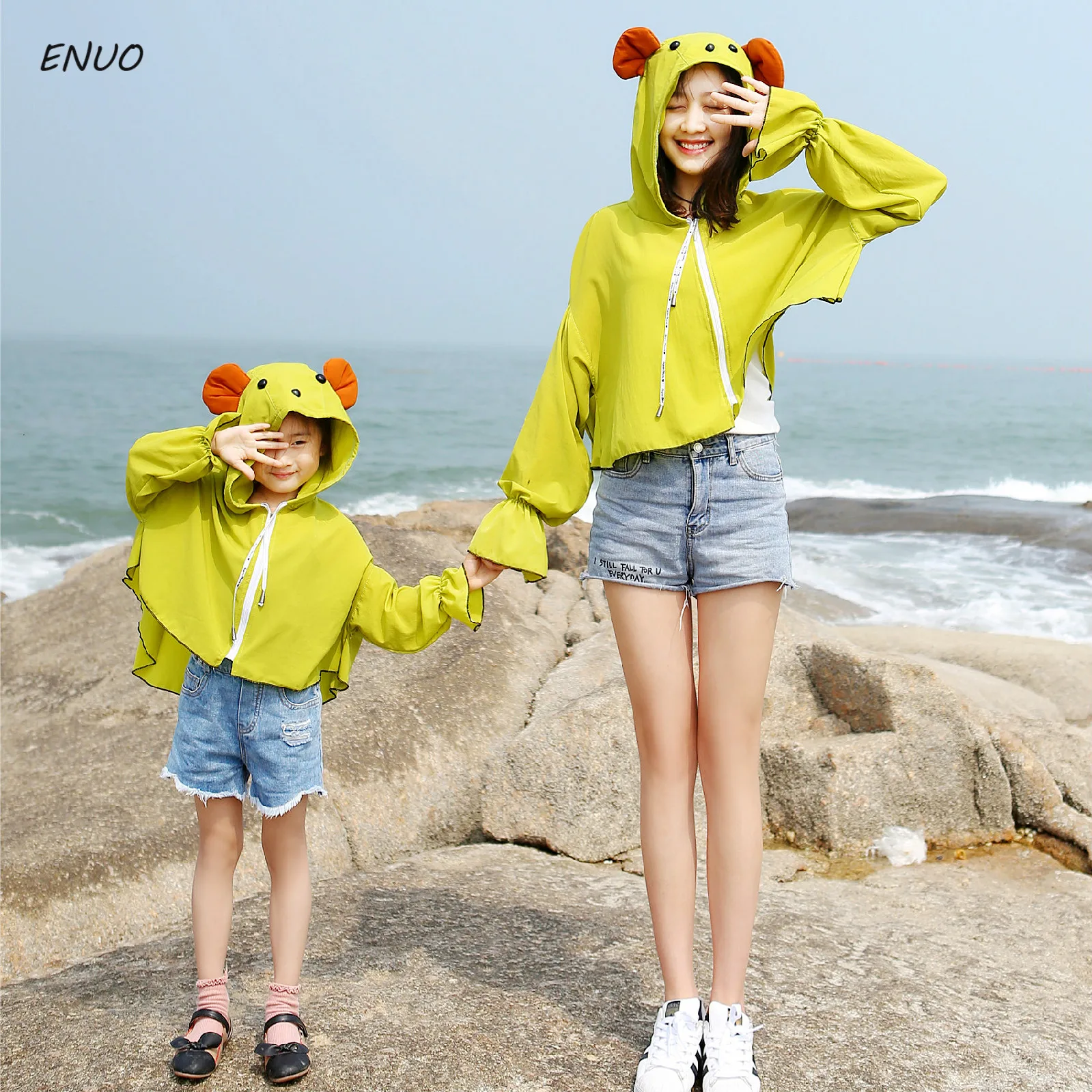 Mother&Kids Daughter Beach Cartoon Animal Ears Sunscreen Shawl Coat Cape Clothes Family Look Match Mommy and Me Holiday Outfits
Mother&Kids Daughter Beach Cartoon Animal Ears Sunscreen Shawl Coat Cape Clothes Family Look Match Mommy and Me Holiday Outfits
