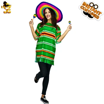 DSPLAY Carnival Roleplay Original Stripe Mexican Poncho Costume Women Newly Design Cosplay Fashionable
DSPLAY Carnival Roleplay Original Stripe Mexican Poncho Costume Women Newly Design Cosplay Fashionable