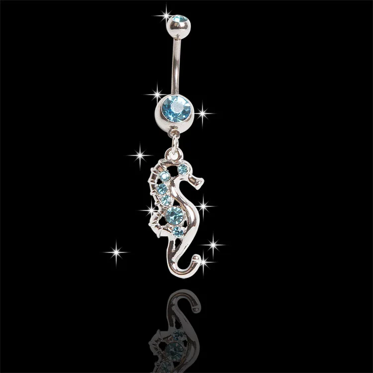 New Seahorse Style Rhinestone Navel Belly Button Ring Body Piercing Jewelry Blue Drop Shipping Body-0039
New Seahorse Style Rhinestone Navel Belly Button Ring Body Piercing Jewelry Blue Drop Shipping Body-0039
