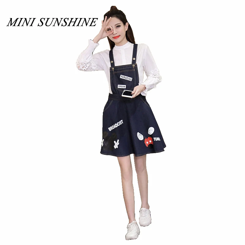 Summer Women Mickey Dress 2019 Kawaii Denim Overalls Cartoon Printed Clothes Plus size Strap Female Jean Dresses z40
Summer Women Mickey Dress 2019 Kawaii Denim Overalls Cartoon Printed Clothes Plus size Strap Female Jean Dresses z40