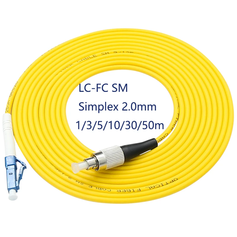 20pcs LC TO UPC fiber optic patch cords Simplex Single mode 3.0mm jacket yellow cable optical fibre jumper
20pcs LC TO UPC fiber optic patch cords Simplex Single mode 3.0mm jacket yellow cable optical fibre jumper