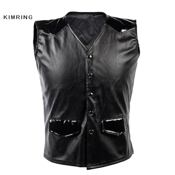 Kimring Vintage Gothic Black Retro Faux Leather Sleeveless Vest Bustiers Corset Jacket Slimming Waist Trainer Cincher Corset
Kimring Vintage Gothic Black Retro Faux Leather Sleeveless Vest Bustiers Corset Jacket Slimming Waist Trainer Cincher Corset