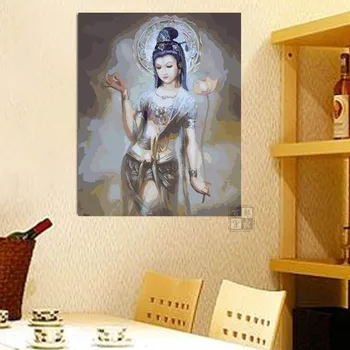 Special DIY digital oil painting Buddhist goddess of mercy Chinese style culture Dunhuang mural 40*50
Special DIY digital oil painting Buddhist goddess of mercy Chinese style culture Dunhuang mural 40*50