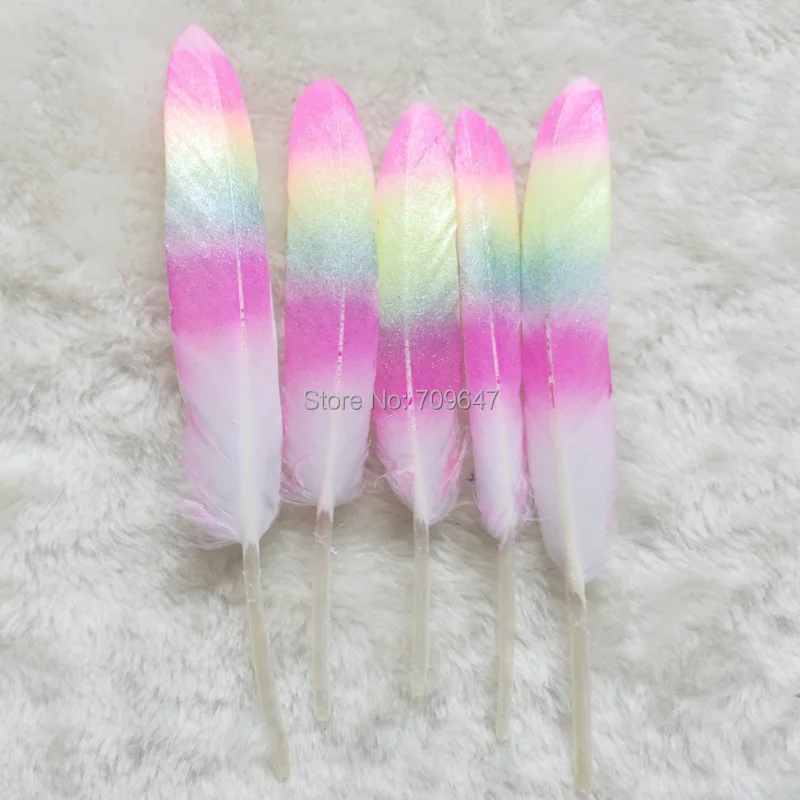 Feather top!50Pcs/lot!The Painting Goose Feathers,Unique Rainbow Feathers Wedding Feathers Hat Embellishment 10-15cm long
Feather top!50Pcs/lot!The Painting Goose Feathers,Unique Rainbow Feathers Wedding Feathers Hat Embellishment 10-15cm long