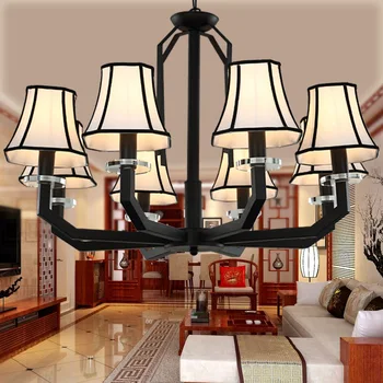 Chinese Iron Chandelier black iron fabric pendant American fabric bedroom Hotel room Chandelier 3/5/6/8 heads lamps ZA81043
Chinese Iron Chandelier black iron fabric pendant American fabric bedroom Hotel room Chandelier 3/5/6/8 heads lamps ZA81043