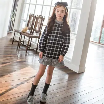 2019 Spring Autumn New Kids Girls Plaid Causal Dress Children Pure Cotton Ruffles Dress Teens Girls Fashion Princess Dress Q200
2019 Spring Autumn New Kids Girls Plaid Causal Dress Children Pure Cotton Ruffles Dress Teens Girls Fashion Princess Dress Q200