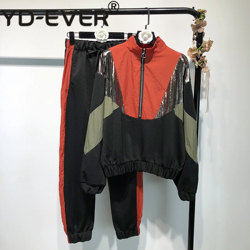 2019 Spring Women Long Sleeve Loose Coat+High Waist Beam Foot Pants Suit Sportwear Patchwork Suit For Female HD500
2019 Spring Women Long Sleeve Loose Coat+High Waist Beam Foot Pants Suit Sportwear Patchwork Suit For Female HD500