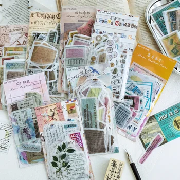 60 Pcs/pack Cute English/Old Newspaper/Character/Memories Ticket Root/Seal/Magazine/Flower Letter Decorative Sticker Stationery
60 Pcs/pack Cute English/Old Newspaper/Character/Memories Ticket Root/Seal/Magazine/Flower Letter Decorative Sticker Stationery
