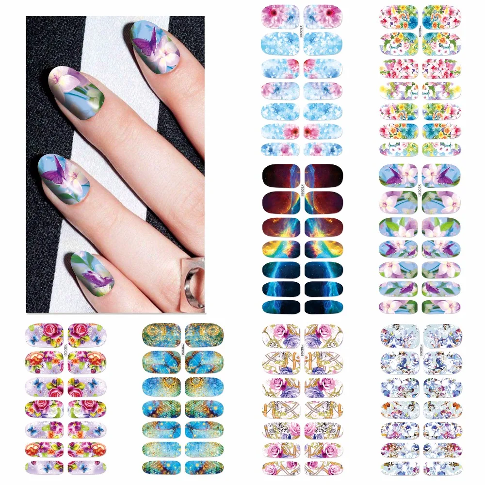 WUF 1 Sheet Optional Blooming Flower Full Wraps Nail Art Water Transfer Nails Designs Nail Sticker Decals
WUF 1 Sheet Optional Blooming Flower Full Wraps Nail Art Water Transfer Nails Designs Nail Sticker Decals