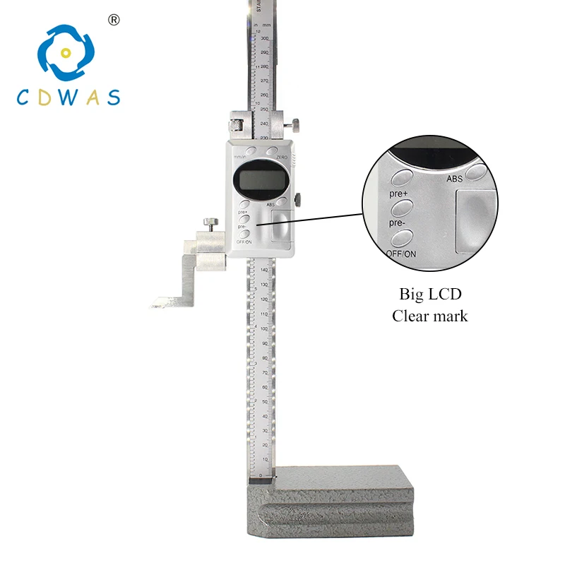 Clearance price Digital Height Gauge Vernier Calipers 0-200 0-300mm Stainless steel Electronic Gauge Height Measuring Instrument
Clearance price Digital Height Gauge Vernier Calipers 0-200 0-300mm Stainless steel Electronic Gauge Height Measuring Instrument