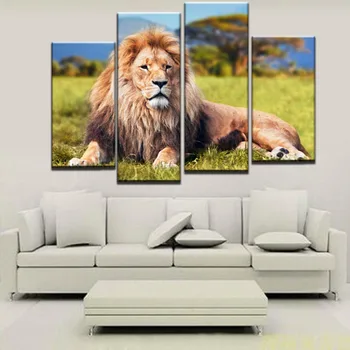 Unframed 4 Pieces Lion On The Grassland HD Printed Modern Canvas Painting Home Wall Art Deocr For Living Room Decoration Artwork
Unframed 4 Pieces Lion On The Grassland HD Printed Modern Canvas Painting Home Wall Art Deocr For Living Room Decoration Artwork