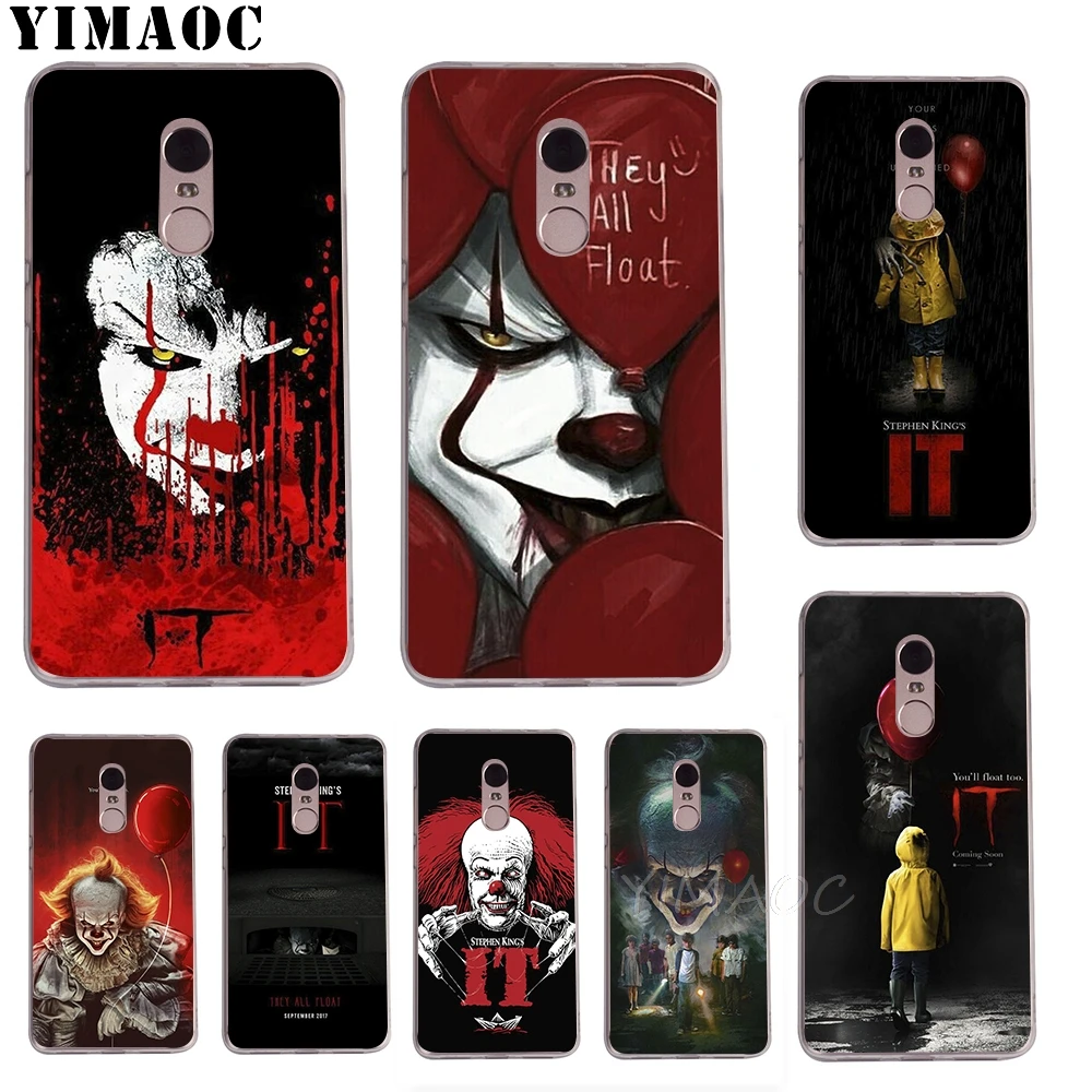 YIMAOC Stephen King s ItSoft TPU чехол для Xiaomi Redmi 6 4X 5A 4A S2 Note 4 5 Pro Plus Mi 8 9 SE A2 A1 MiX 2S MAX 3 |