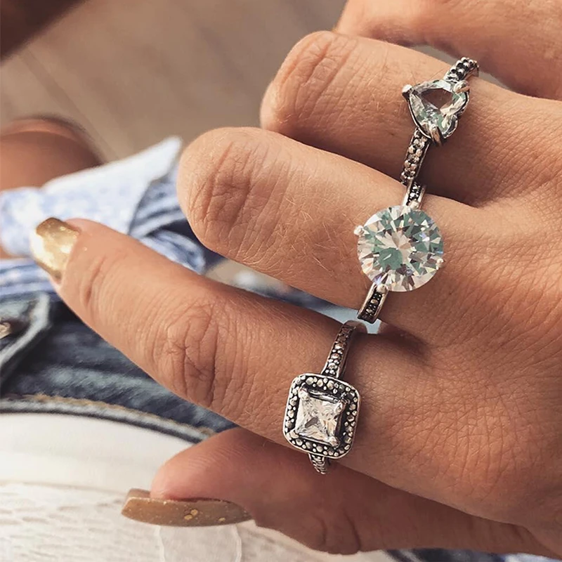 3 Pcs/set Fashion Bohemia Retro Gem Ring Sets Heart Vintage Crystal Opal Knuckle Rings for Women Wedding Jewelry
3 Pcs/set Fashion Bohemia Retro Gem Ring Sets Heart Vintage Crystal Opal Knuckle Rings for Women Wedding Jewelry
