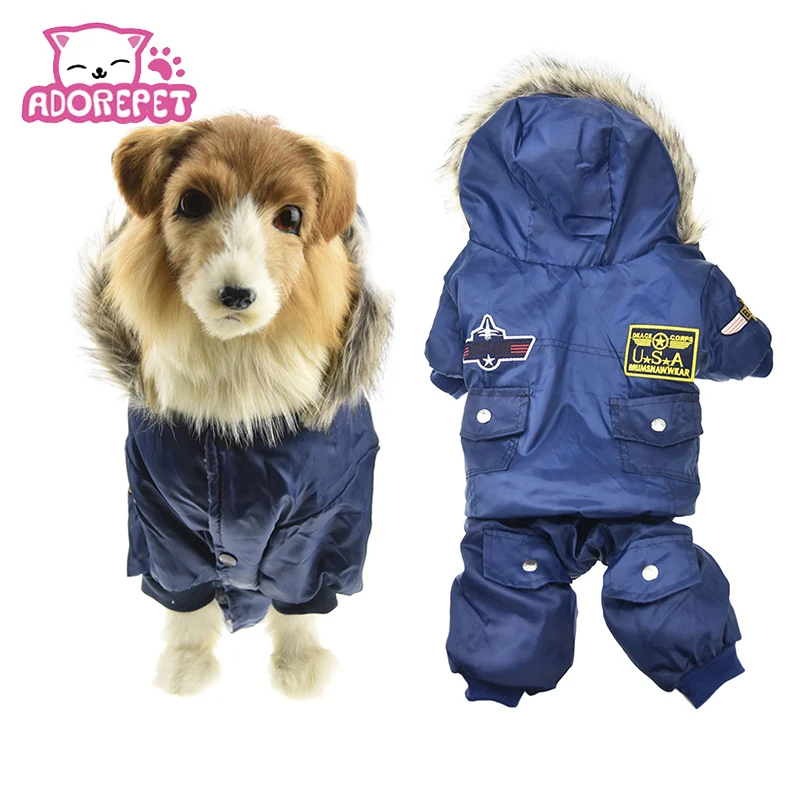 Air Force Costume Large Dog Winter Jacket Warm Coat Cold Weather Dog Pet Snowsuit Hooded Jumpsuit For Labrador Golden Retriever
Air Force Costume Large Dog Winter Jacket Warm Coat Cold Weather Dog Pet Snowsuit Hooded Jumpsuit For Labrador Golden Retriever
