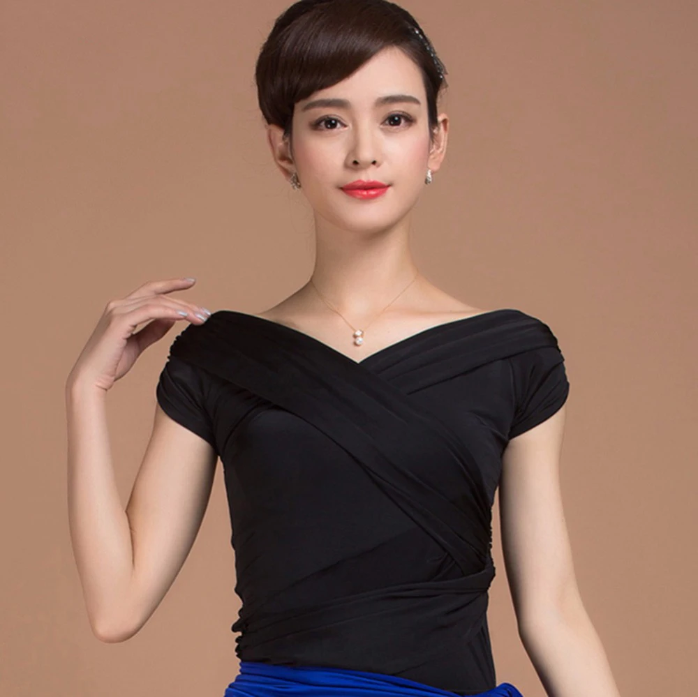 Latin Top Black Ice Silk Cha Cha Salsa Rumba Tango Waltz Dance Top Practice Performance Ballroom Dance Tops For Women Dancewear
Latin Top Black Ice Silk Cha Cha Salsa Rumba Tango Waltz Dance Top Practice Performance Ballroom Dance Tops For Women Dancewear