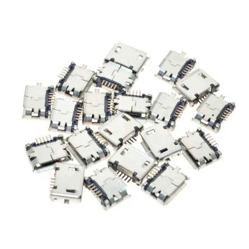 Micro USB Type B гнездовой порт 5 контактов 180 градусов SMD SMT пайки PCB mount | Электронные