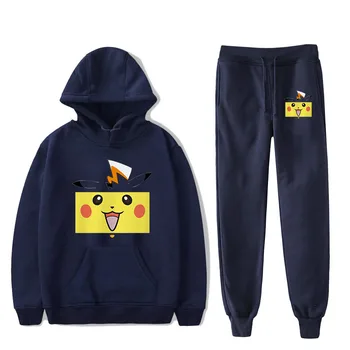 Pokemon Pikachu Navy blue Hoodies+Sweatpants Men/women Fashion Hip Hop Cartoon Harajuku Plus Size Casual Pokemon Hoodies suits
Pokemon Pikachu Navy blue Hoodies+Sweatpants Men/women Fashion Hip Hop Cartoon Harajuku Plus Size Casual Pokemon Hoodies suits