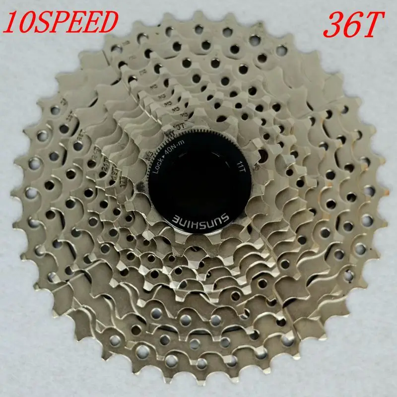10 Speed Cassette 11-36 T Wide Ratio Freewheel Mountain Bike MTB Bicycle Cassette Flywheel Sprocket Compatible with Sunrace
10 Speed Cassette 11-36 T Wide Ratio Freewheel Mountain Bike MTB Bicycle Cassette Flywheel Sprocket Compatible with Sunrace