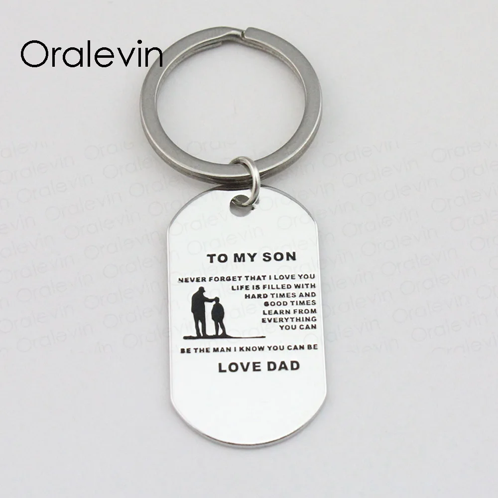 NEVER FORGET THAT I LOVE YOU,LIFE IS FILLED WITH GOOD TIMES Inspirational Dog Tag Keychain Jewelry For Son ,10Pcs/Lot, LN1813
NEVER FORGET THAT I LOVE YOU,LIFE IS FILLED WITH GOOD TIMES Inspirational Dog Tag Keychain Jewelry For Son ,10Pcs/Lot, LN1813
