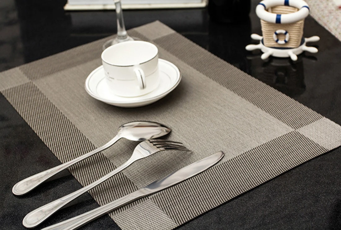4/6pcs/lot PVC Placemat Dining Table Mats Disc Bowl Pad Coasters Waterproof Table Pad Slip-Resistant Pads Kitchen Accessories
4/6pcs/lot PVC Placemat Dining Table Mats Disc Bowl Pad Coasters Waterproof Table Pad Slip-Resistant Pads Kitchen Accessories