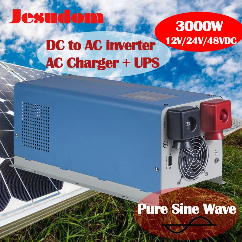 UPS Inverter 3000Watts DC To AC Toroidal Transformer Inverter Pure Sine Wave Output with AC Charger and UPS Can Be Wall Mounted
UPS Inverter 3000Watts DC To AC Toroidal Transformer Inverter Pure Sine Wave Output with AC Charger and UPS Can Be Wall Mounted