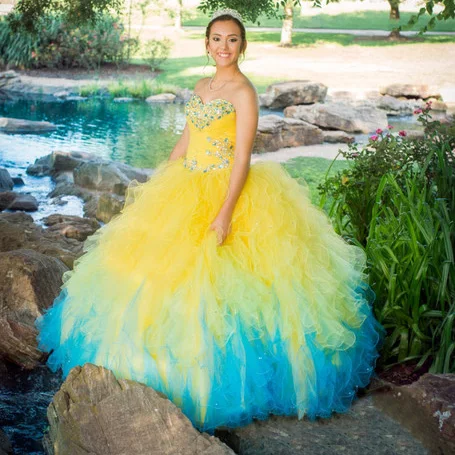 Lovely Ball Gown Sweetheart Beading Bodice Multi Colours Dress for Girls 15 years Plus Size Yellow and Blue Quinceanera Dress
Lovely Ball Gown Sweetheart Beading Bodice Multi Colours Dress for Girls 15 years Plus Size Yellow and Blue Quinceanera Dress