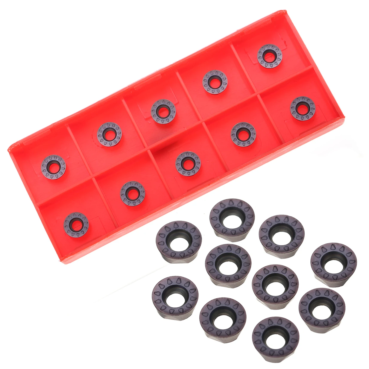 10pcs Carbide Alloy Inserts RPMT08T2M0E-JS VP15TF RPMT08T2 Blade For Milling Cutter Turning Tool
