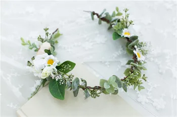 White Bridesmaid Hair Flower Headbands Wedding Hair Accessories Bridal Flower Crown headpieces Bridal Flower girls Garland
White Bridesmaid Hair Flower Headbands Wedding Hair Accessories Bridal Flower Crown headpieces Bridal Flower girls Garland
