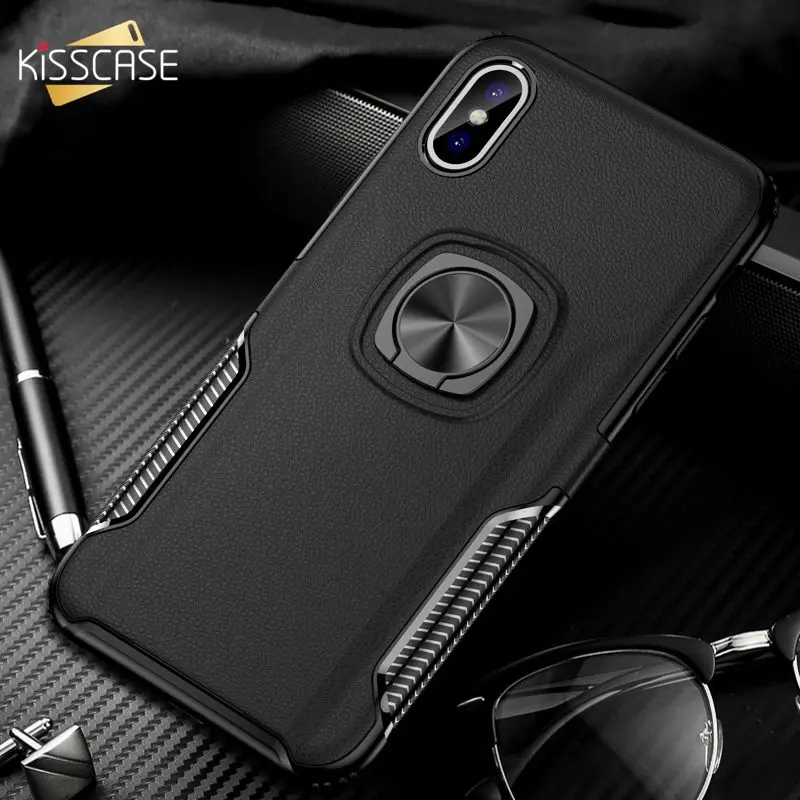 KISSCASE Case For iPhone 8 7 8 Plus Shockproof Metal Ring Holder Leather Case For iPhone 6 Plus 6S Plus XS Max XR XS Capinhas
KISSCASE Case For iPhone 8 7 8 Plus Shockproof Metal Ring Holder Leather Case For iPhone 6 Plus 6S Plus XS Max XR XS Capinhas