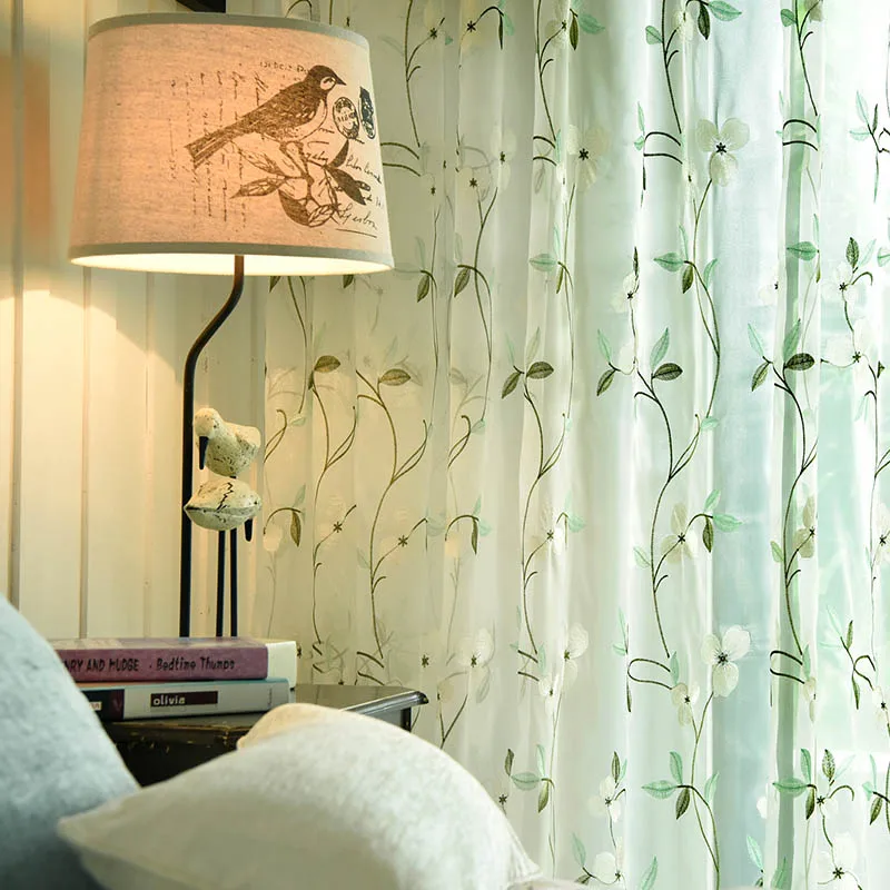 Floral Embroidered Tulle Curtains for Living Room Kitchen Pastoral Sheer Curtains for The Bedroom Window Curtain Fabric Drapes
Floral Embroidered Tulle Curtains for Living Room Kitchen Pastoral Sheer Curtains for The Bedroom Window Curtain Fabric Drapes