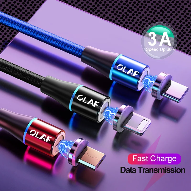 2M 1M Magnetic Fast Charging USB Cable Micro USB Type C Cable for Samsung S10 S10e for iPhone X XR Xs Max 8 7 3A Magnet Charger
2M 1M Magnetic Fast Charging USB Cable Micro USB Type C Cable for Samsung S10 S10e for iPhone X XR Xs Max 8 7 3A Magnet Charger