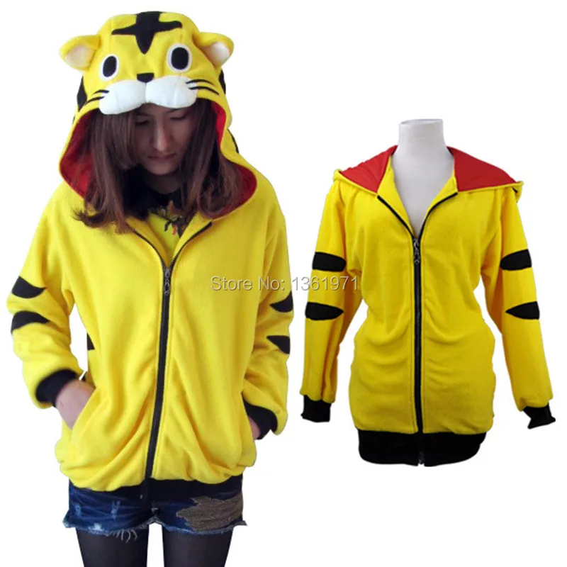 Kigurumi Autumn Winter Warm Women Plus Size Yellow Tiger Animal Hoodies With Ear Cosplay Costume Couples Coat Jacket
Kigurumi Autumn Winter Warm Women Plus Size Yellow Tiger Animal Hoodies With Ear Cosplay Costume Couples Coat Jacket