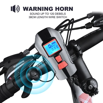 Led Bicycle Light Bike Front Lamp Bicycle Light Horn Bell USB Rechargeable Flashlight With Bike Computer Speedometer Odometer
Led Bicycle Light Bike Front Lamp Bicycle Light Horn Bell USB Rechargeable Flashlight With Bike Computer Speedometer Odometer