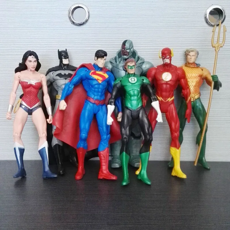 PVC Anime Marvel DC Justice League Superhero Action Figure Aquaman The Flash Green Arrow Wonder Woman Model Toy Gift Full Set
PVC Anime Marvel DC Justice League Superhero Action Figure Aquaman The Flash Green Arrow Wonder Woman Model Toy Gift Full Set